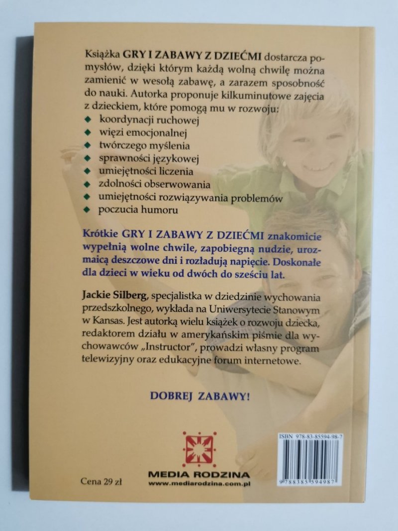 GRY I ZABAWY Z DZIEĆMI - Jackie Silberg 