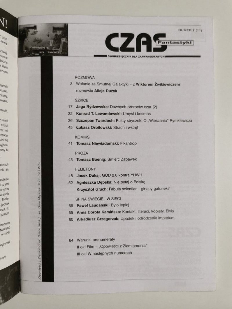 CZAS FANTASTYKI NUMER 2 (11) 2007