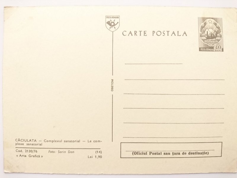 CACIULATA – COMPLEXUL SANATORIAL – LE COMPLEXE SANATORIAL