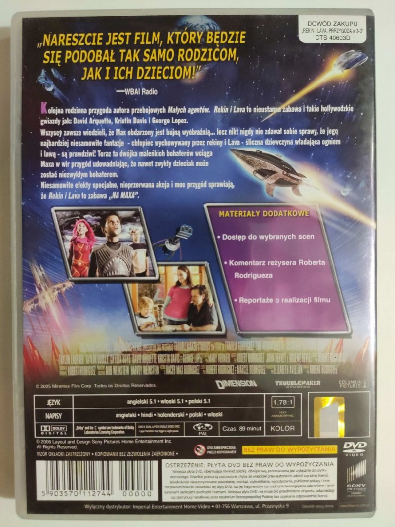 DVD. REKIN I LAVA: PRZYGODA W 3-D