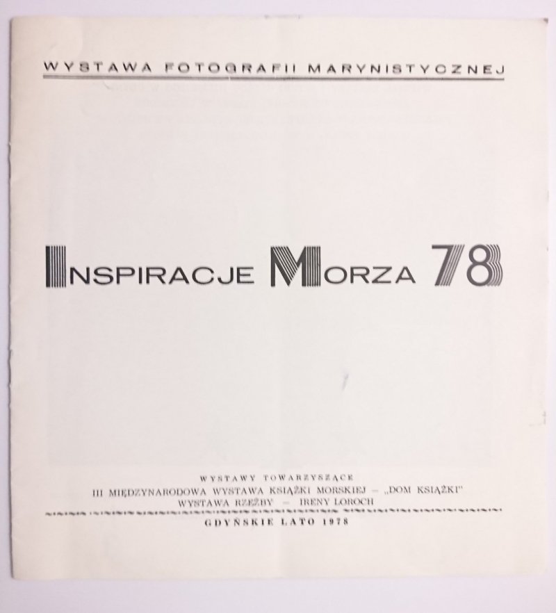 INSPIRACJE MORZA 78 WYSTAWA FOTOGRAFII MARYNISTYCZNEJ
