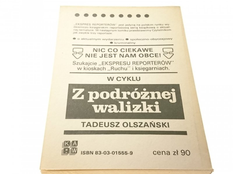 EKSPRES REPORTERÓW '86: W POPRAWCZAKU; UPIORNY CEL