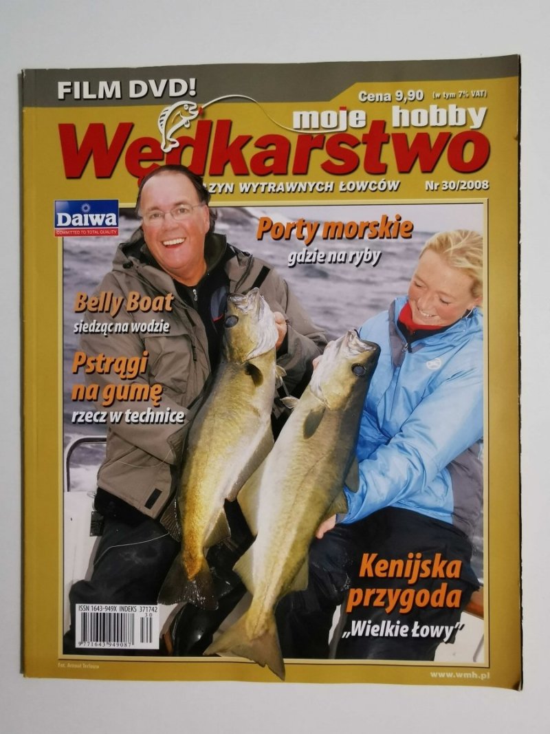 WĘDKARSTWO MOJE HOBBY NR 30/2008 BEZ PŁYTY DVD
