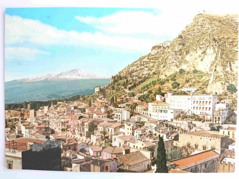 TAORMINA. PANORAMA CON GRAND HOTEL IMPERIALE