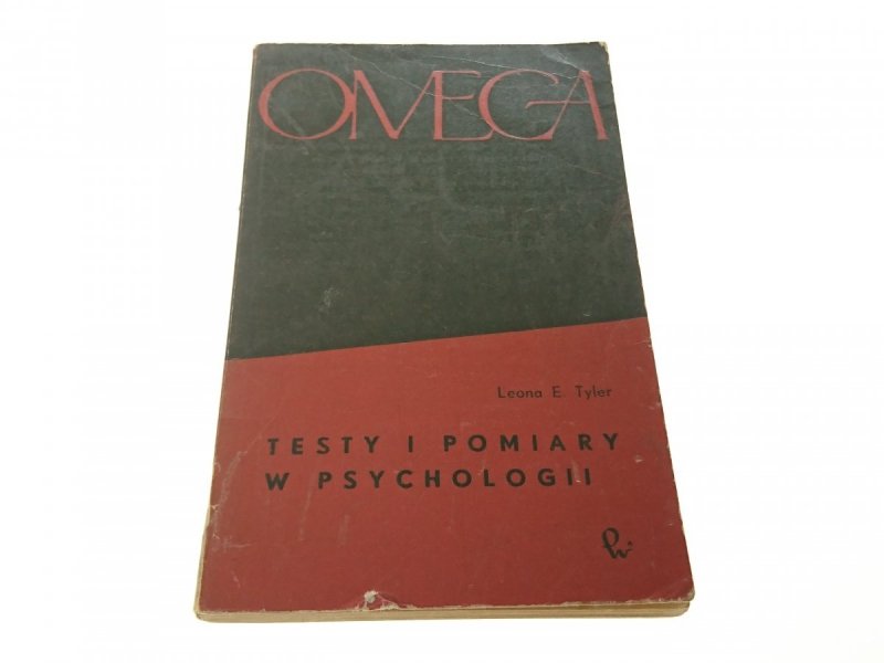 TESTY I POMIARY W PSYCHOLOGII - Leona E Tyler 1967