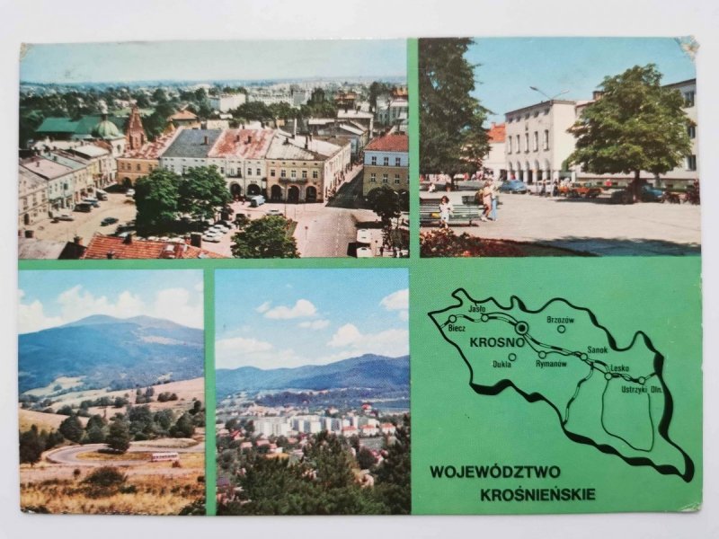 WOJEWÓDZTWO KROŚNIEŃSKIE. PIĘĆ UJĘĆ I MAPKA FOT. KRASSOWSKI I INNI