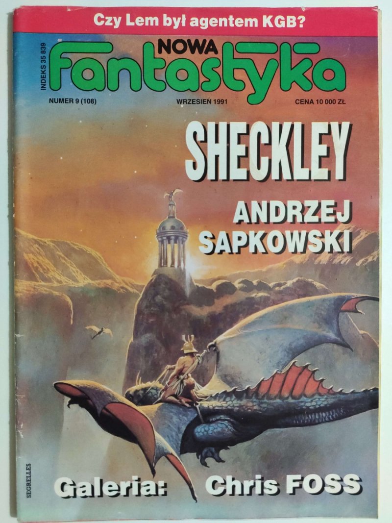NOWA FANTASTYKA NR 9 (108) WRZESIEŃ 1991