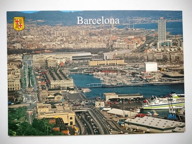 BARCELONA. GENERAL VIEW OF THE PORT