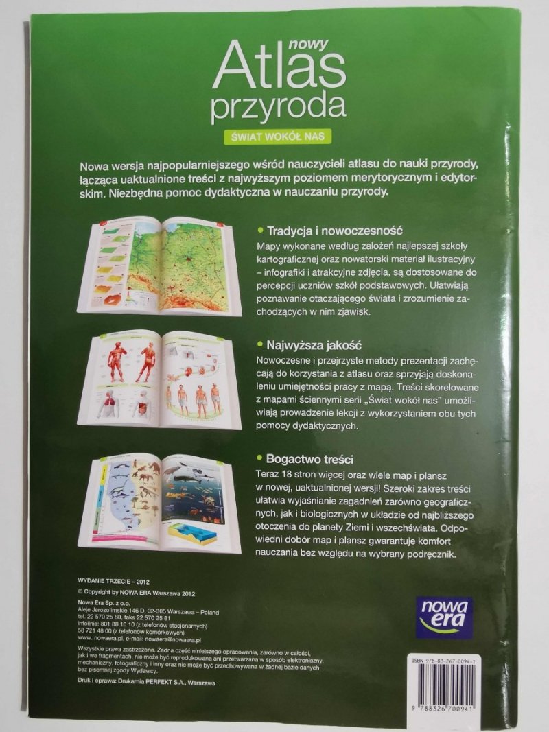ŚWIAT WOKÓŁ NAS. NOWY ATLAS PRZYRODA 2012