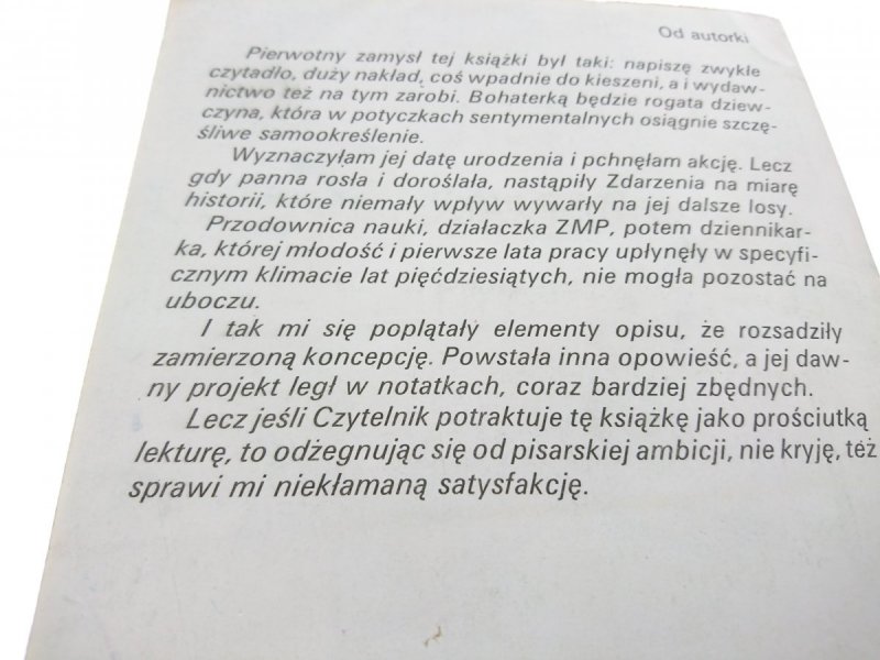 SIŃCE I MAKIJAŻ - Zofia Bystrzycka 1989