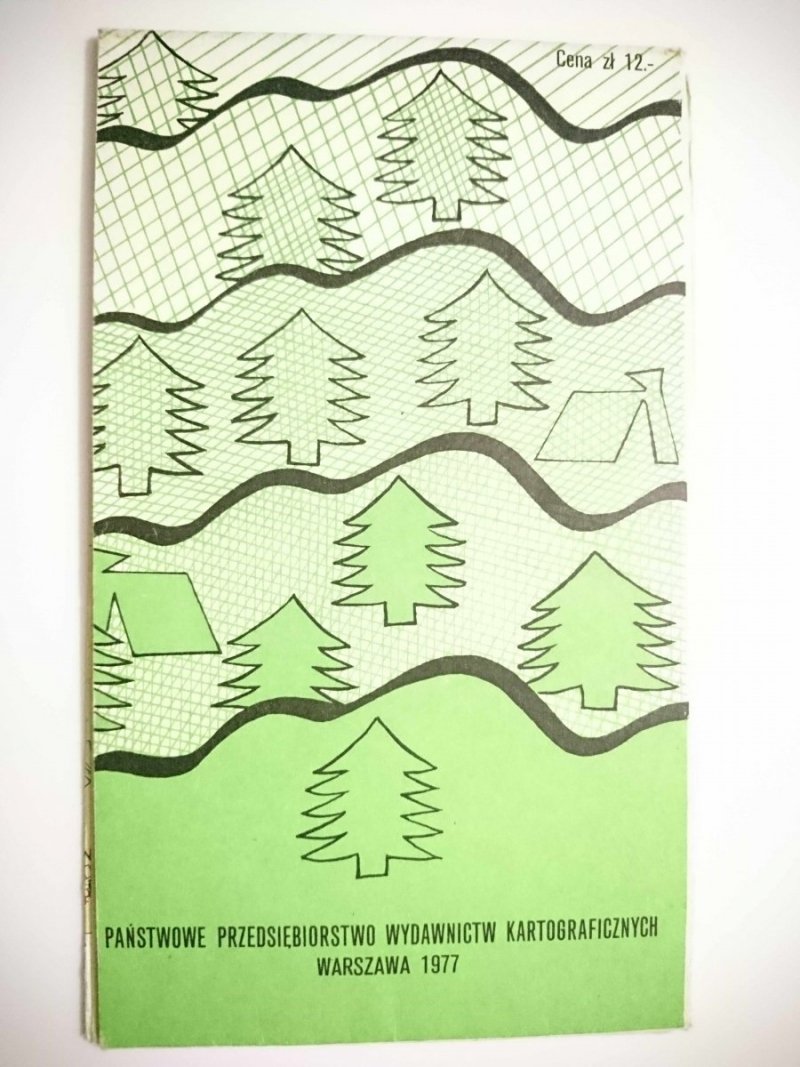 Góry Izerskie. MAPA TURYSTYCZNA 1977 SKALA 1: 75 000 