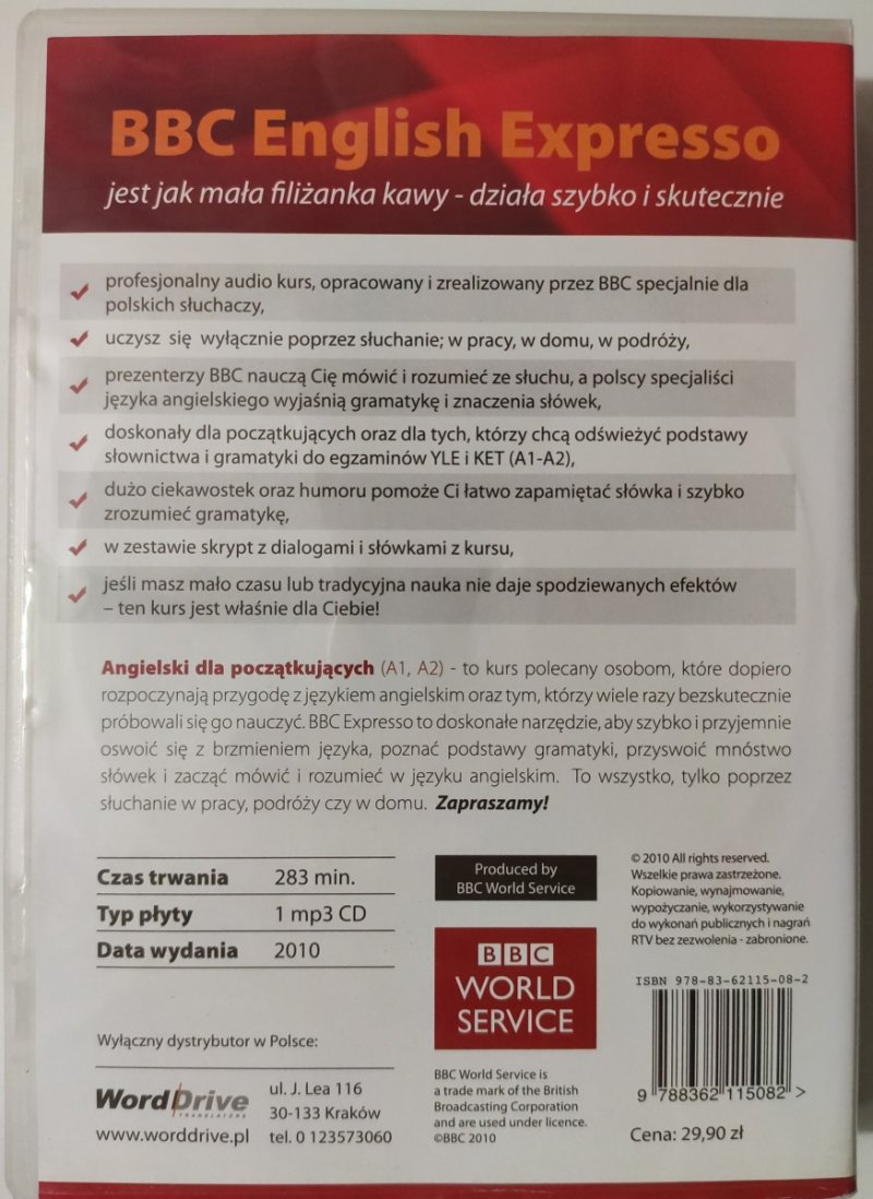 CD. BBC ENGLISH EXPRESSO CZĘŚCI 1+2