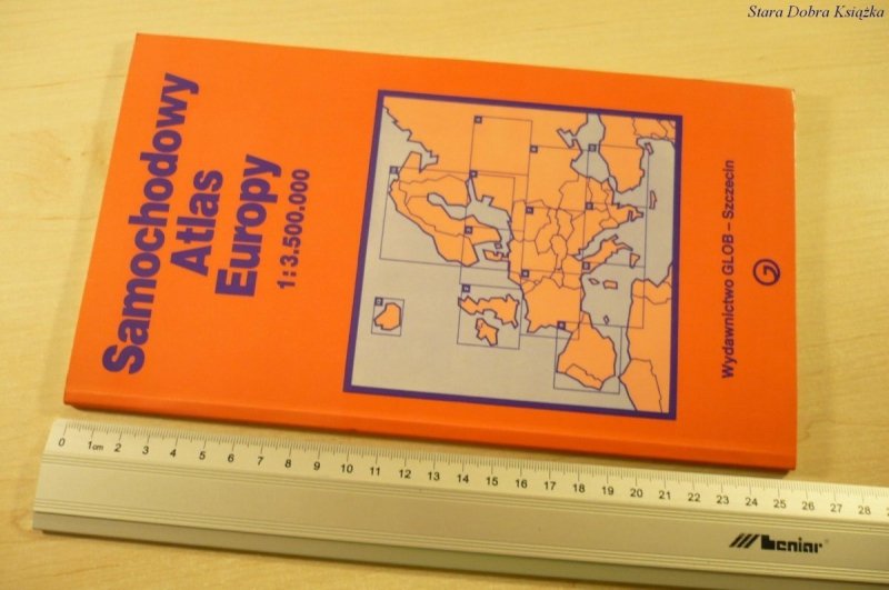 SAMOCHODOWY ATLAS EUROPY 1: 3 500 000 (1990)