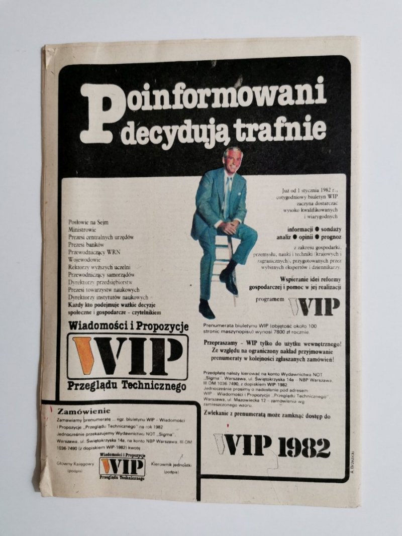 PRZEGLĄD TECHNICZNY INNOWACJE NR 47 22.11.1981