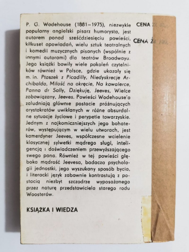 DEWIZA WOOSTERÓW - P. G. Wodehouse 1984