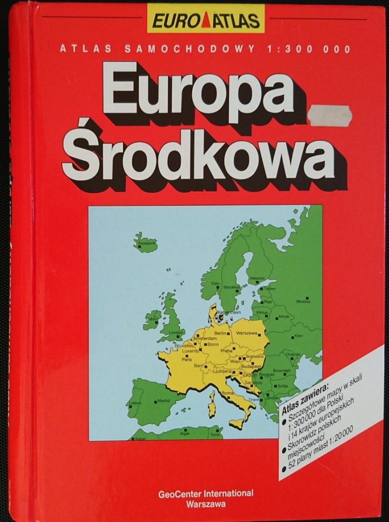EUROPA ŚRODKOWA 1: 300 000 1992