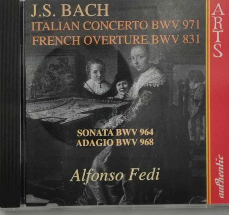 CD. J. S. BACH ITALIAN CONCERTO BXV 971 FRENCH OVERTURE BWV 831