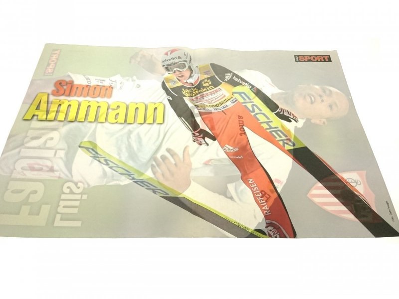 GIGA SPORT. PLAKAT SIMON AMMANN; LUIS FABIANO