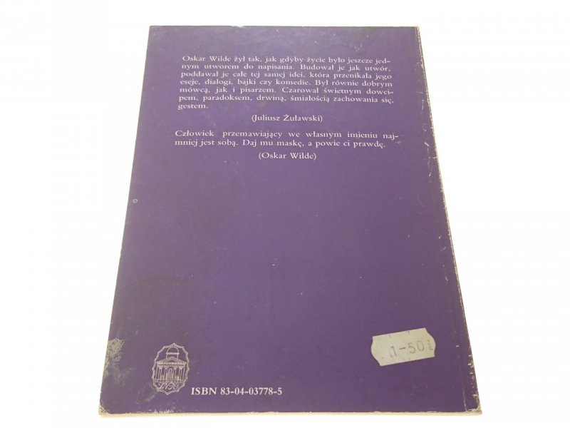DUCH Z KENTERWILU. ZBRODNIA... - Oscar Wilde 1991