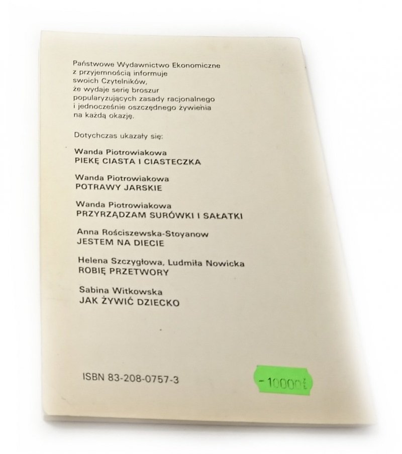 POTRAWY Z ROŚLIN STRĄCZKOWYCH W NASZEJ KUCHNI 1990