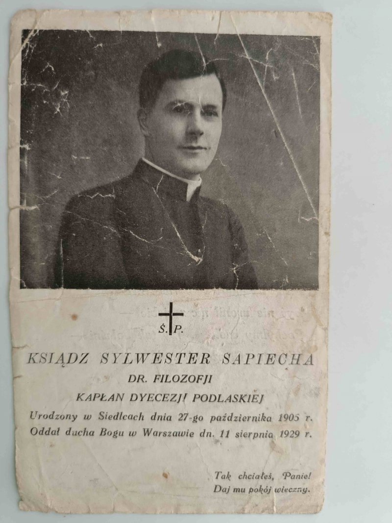 KSIĄDZ SYLWESTER SAPIECHA