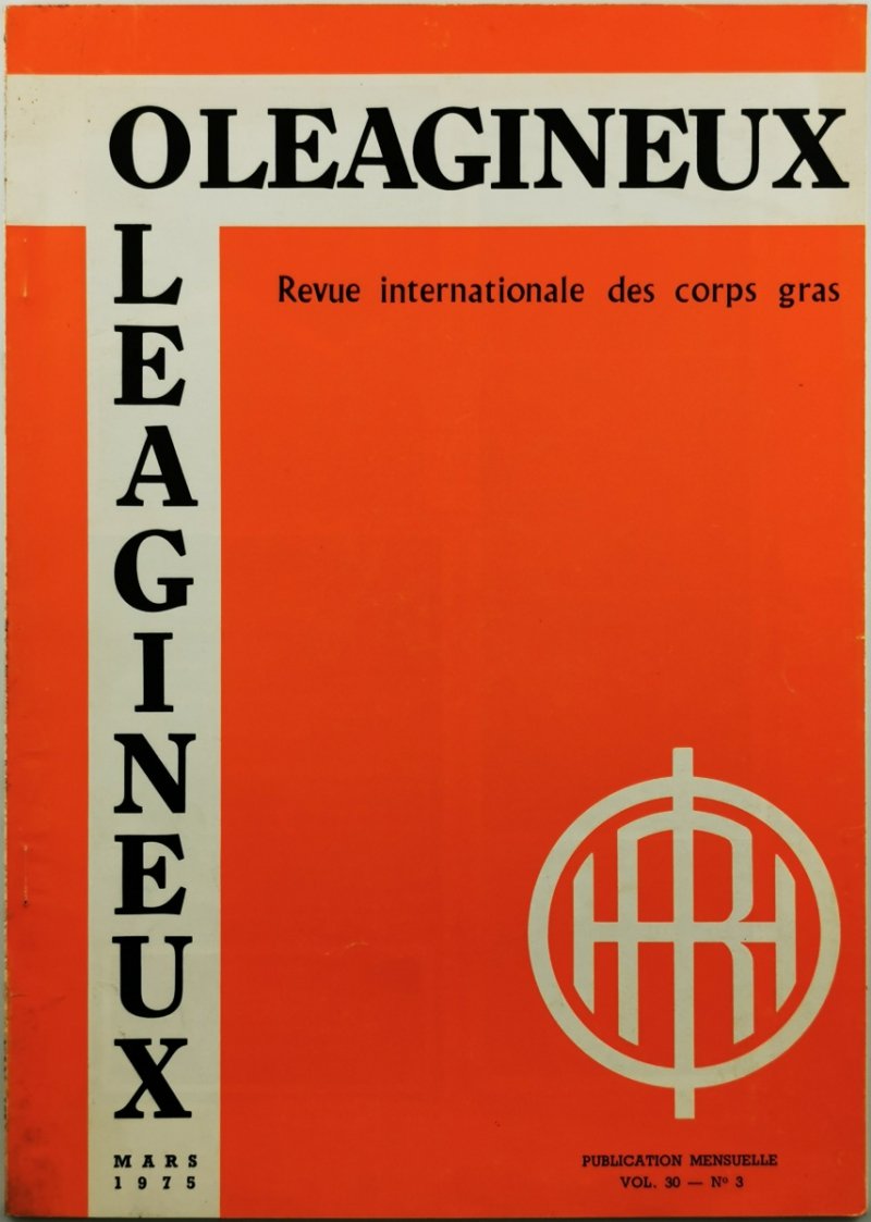 REVUE INTERNATIONALE DES CERPS GRAS  MARS 1975