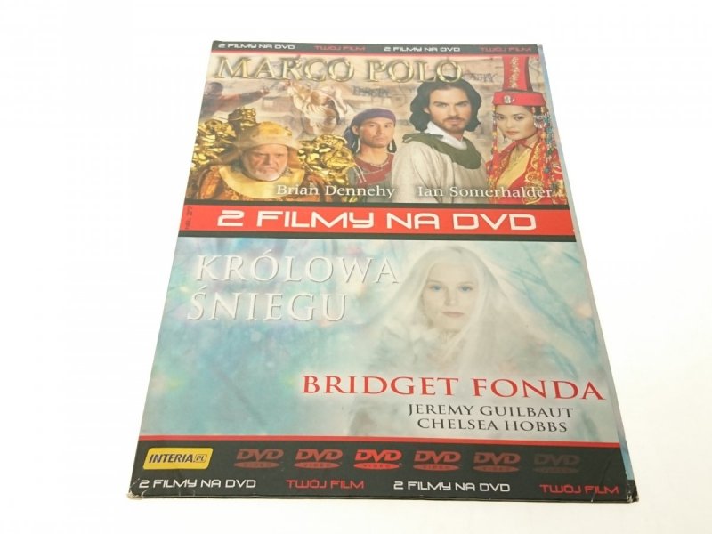 2 FILMY NA DVD MARCO POLO; KRÓLOWA ŚNIEGU