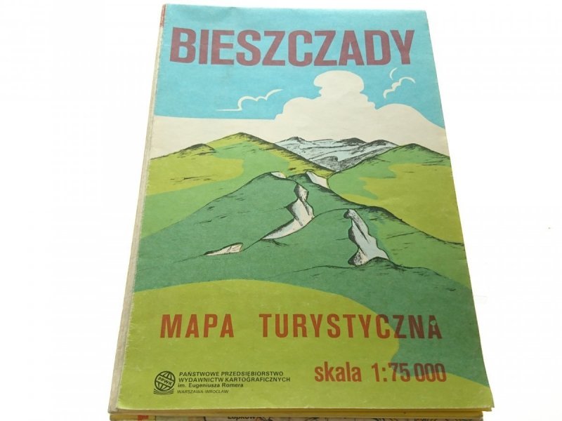 BIESZCZADY. MAPA TURYSTYCZNA 1987