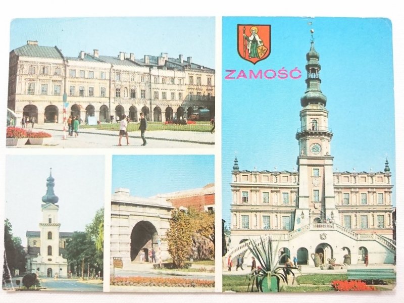 ZAMOŚĆ. ZABYTKOWE KAMIENICZKI W RYNKU. KOŚCIÓŁ KOLEGIACKI FOT. A. STELMACH, J. TYMIŃSKI