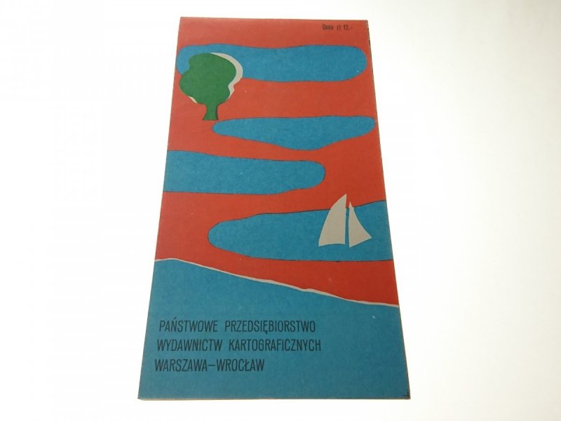 POJEZIERZE KASZUBSKIE. MAPA TURYSTYCZNA 1981