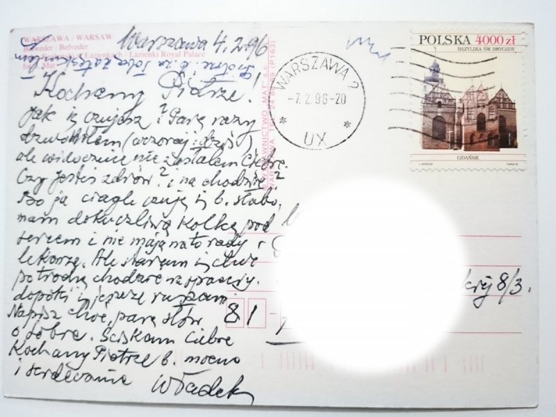 WARSZAWA. BELWEDER, PAŁAC KRÓLEWSKI W ŁAZIENKACH FOT. MAT