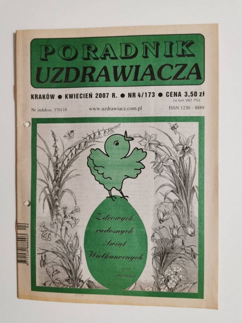 PORADNIK UZDRAWIACZA NR 4/173 KWIECIEŃ 2007 r.