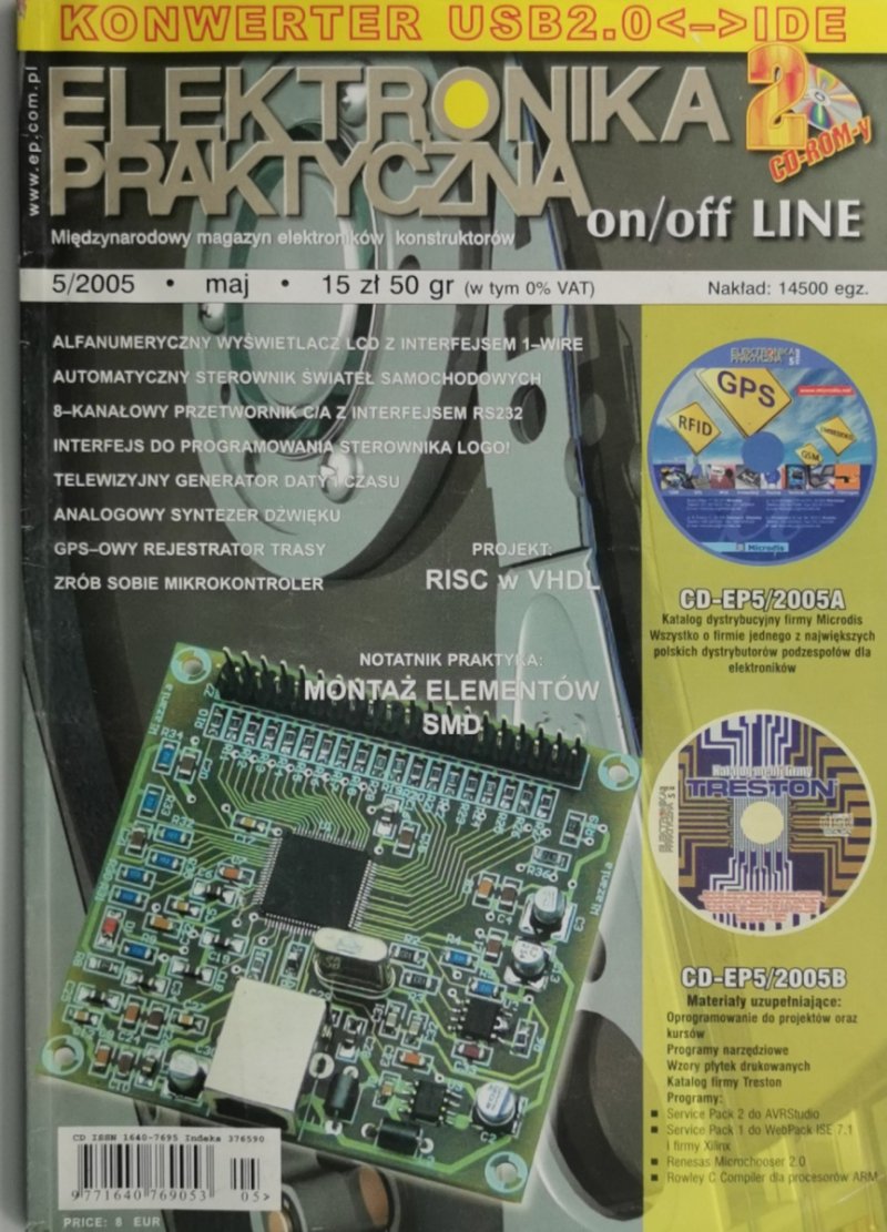 ELEKTRONIKA PRAKTYCZNA 5/2005 +2CD