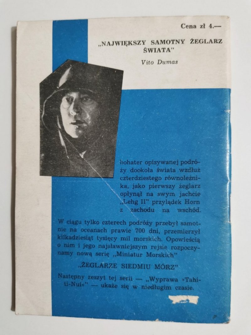 MINIATURY MORSKIE. SAMOTNIE PRZEZ ROARING FORTIES - Julian Czerwiński 1960