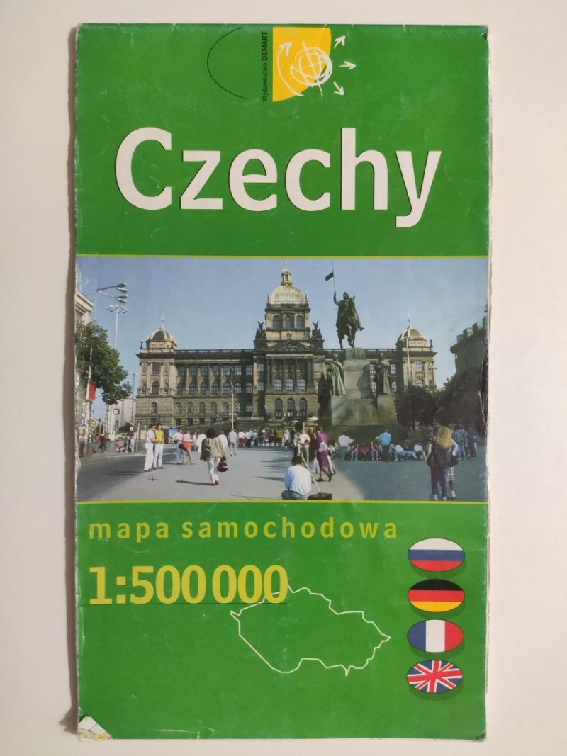 CZECHY MAPA SAMOCHODOWA 2000