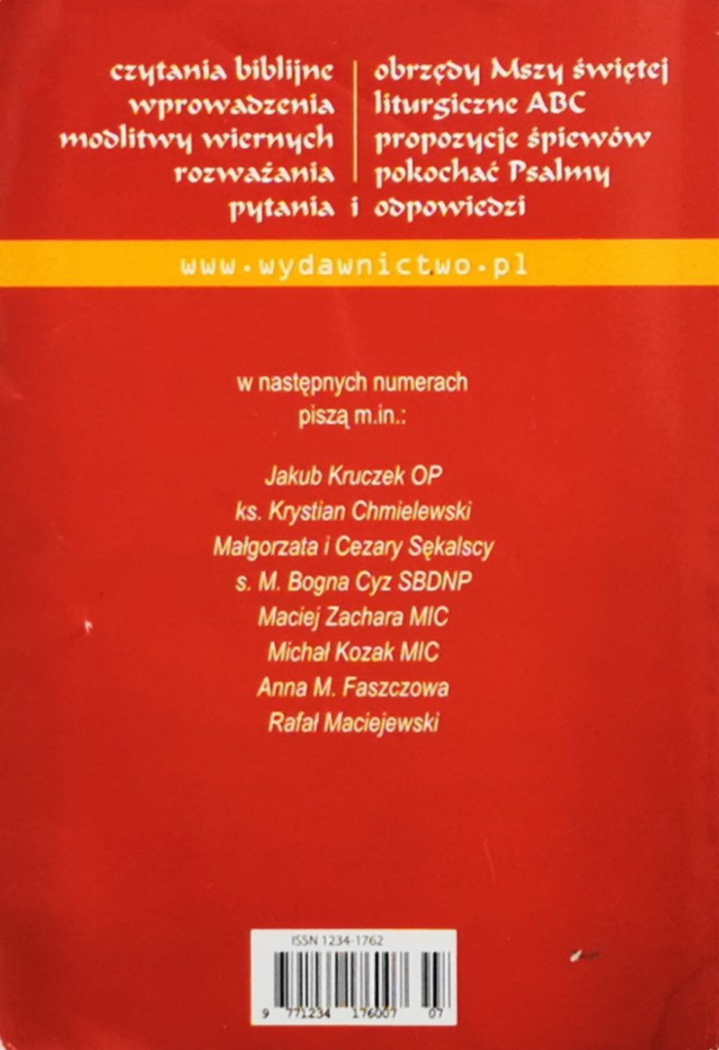 OREMUS. TEKSTY LITURGII MSZY ŚWIĘTEJ LIPIEC 2021