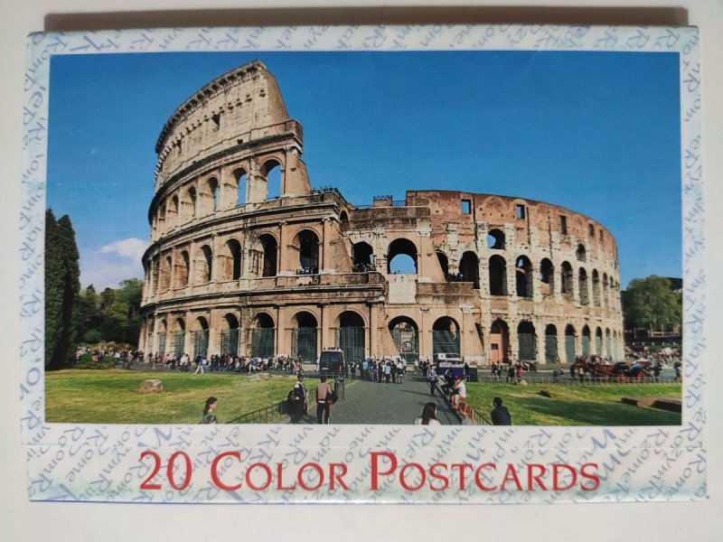 ZESTAW 20 POCZTÓWEK. ROMA 20 COLOR POSTCARDS