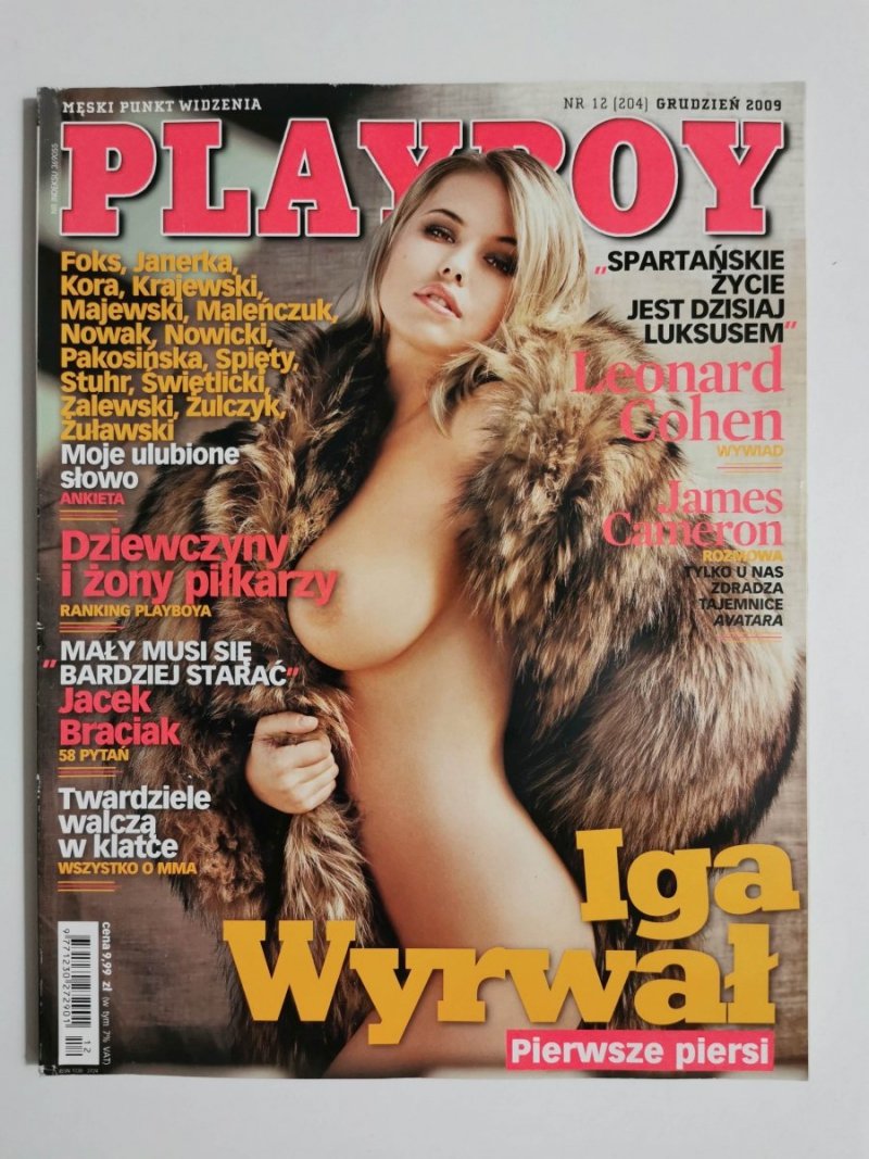 PLAYBOY NR 12 (204) GRUDZIEŃ 2009 IGA WYRWAŁ 