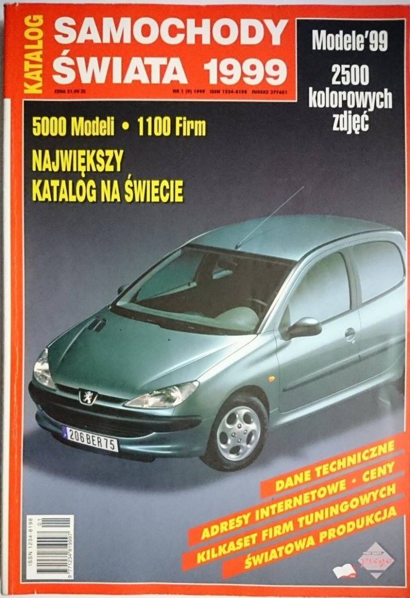KATALOG SAMOCHODY ŚWIATA 1999