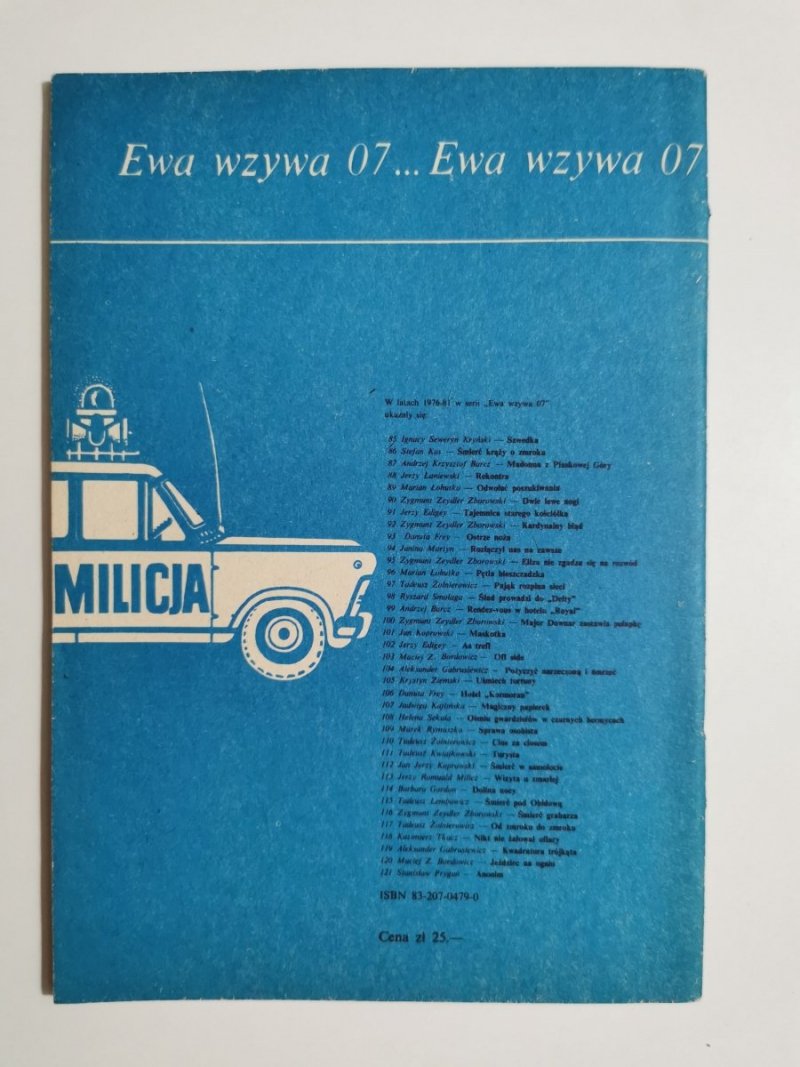 EWA WZYWA 07 NR 122 SIEDEM PAPIEROSÓW MARACHO - Edigey 1982