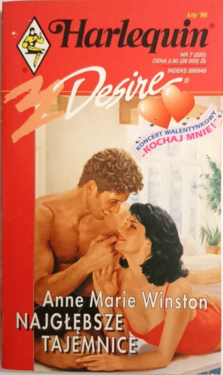 NAJGŁĘBSZE TAJEMNICE – Anne Marie Winston 1996