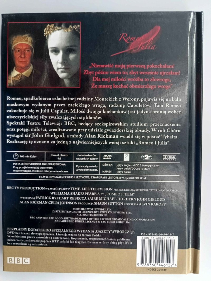 DVD. ROMEO I JULIA - Alvin Rakoff
