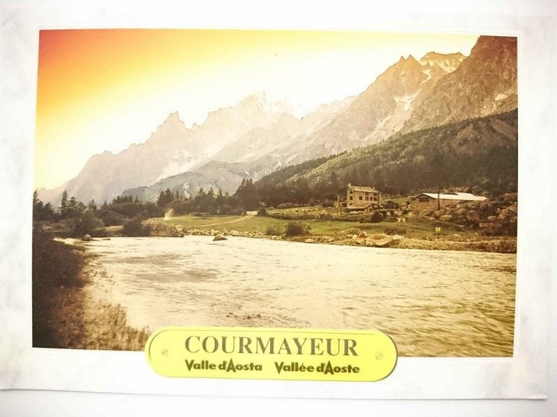 VALLE D'AOSTA COURMAYEUR. TRAMONTO IN VAL FERRET