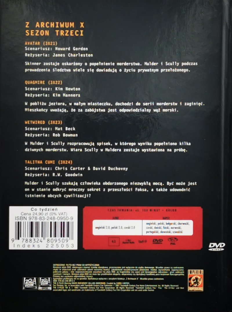 DVD. Z ARCHIWUM X – CZĘŚĆ 19