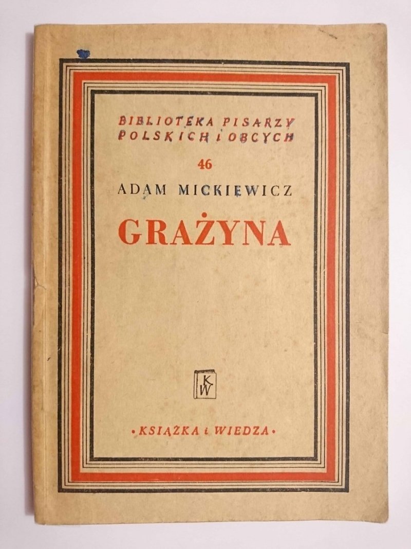 GRAŻYNA - Adam Mickiewicz 1951