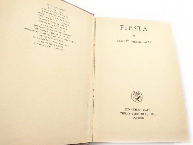 FIESTA - Ernest Hemingway 1978
