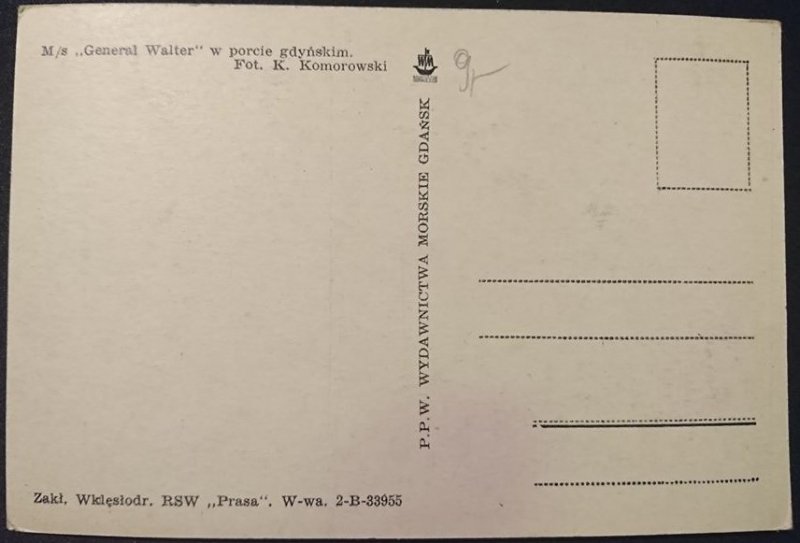M/S GENERAŁ WALTER W PORCIE GDYŃSKIM FOT. K. KOMOROWSKI
