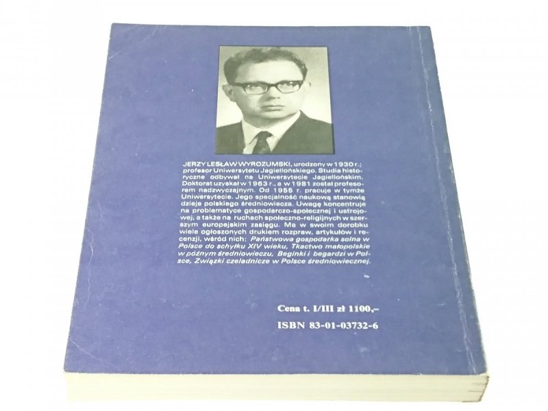 HISTORIA POLSKI DO ROKU 1505 - Wyrozumski 1986