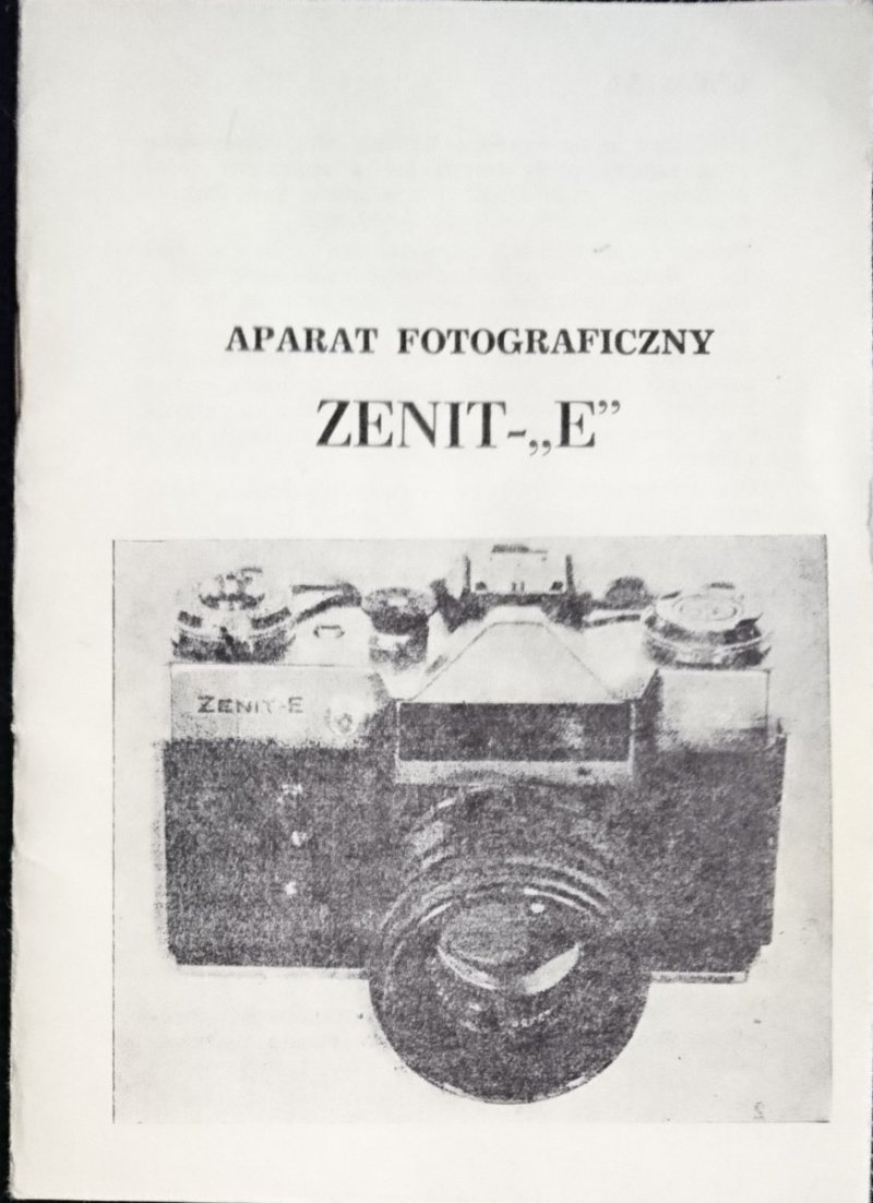 APARAT FOTOGRAFICZNY ZENIT-E