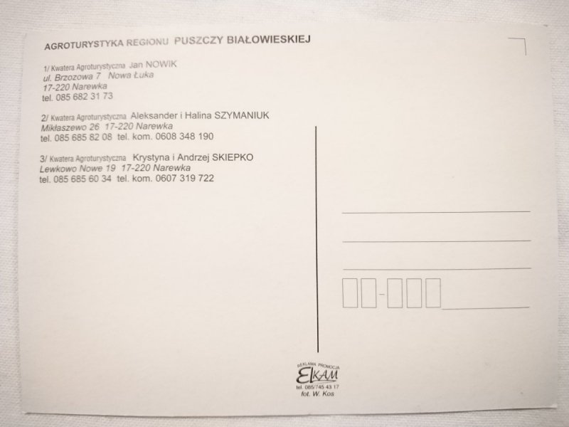 AGROTURYSTYKA REGIONU PUSZCZU BIAŁOWIESKIEJ FOT. W. KOS